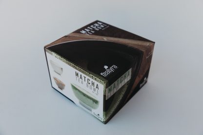 ceramic green matcha bowl box